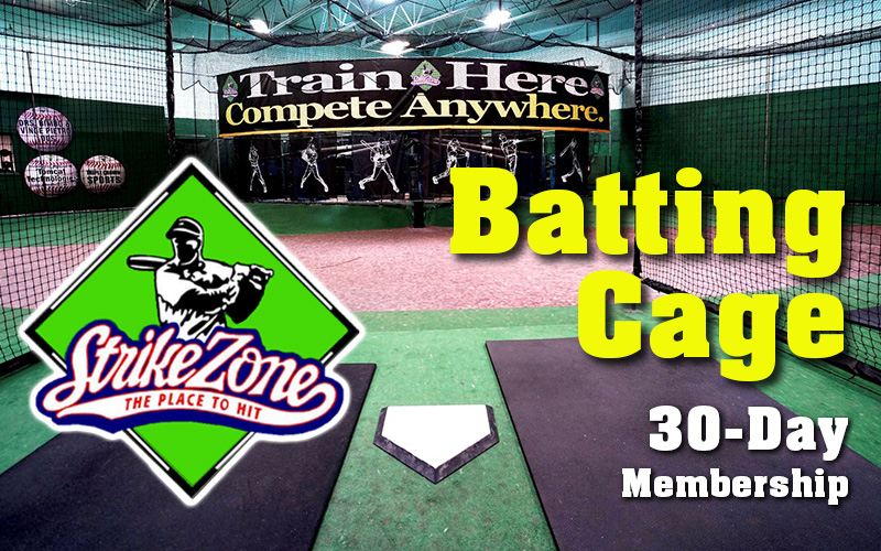 Strike Zone - One-month Batting Cage Membership