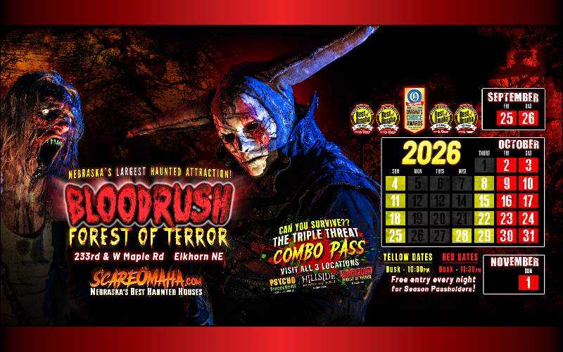 Bloodrush: Forest of Terror - Nebraska's Largest Haunted Attraction